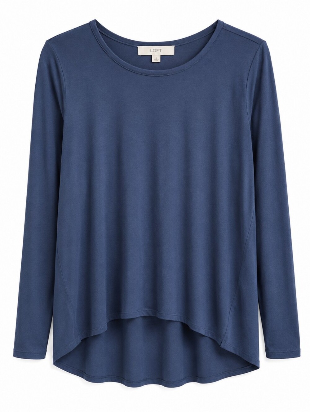 LOFT Women's Long Sleeve Top Blouse Size S Deep Blue